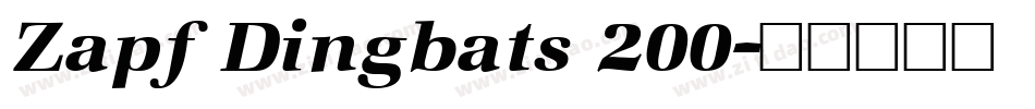 Zapf Dingbats 200字体转换